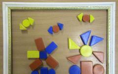 Logical game for children of the preparatory group of kindergarten