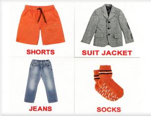 Let's introduce your child to clothes in English