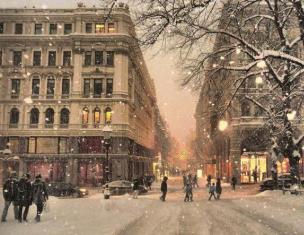 Essay on the topic: Winter in our city Winter in the city in the evening