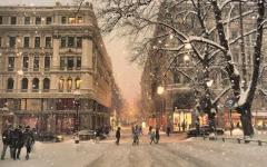 Essay on the topic: Winter in our city Winter in the city in the evening